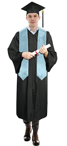 Image of Plain Graduation Stole Sash 60 Inch Unisex Adults Solid