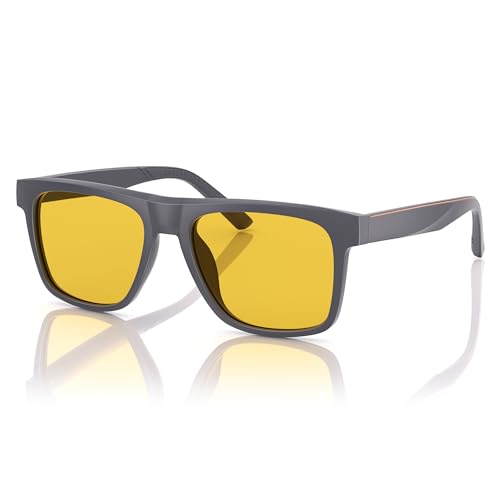 Image of Polarized Sunglasses for Mens Womens - Lightweight Matte Finish Sun Glasses,Line Patterned Sunglass