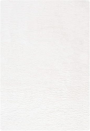 Image of Shaggy Carpet for Home 7X10 FEET Ultra-Soft, Thick, and Stylish Shag Texture Ideal for Living Room, Bedroom, or Office - Easy to Clean and Perfect - White,