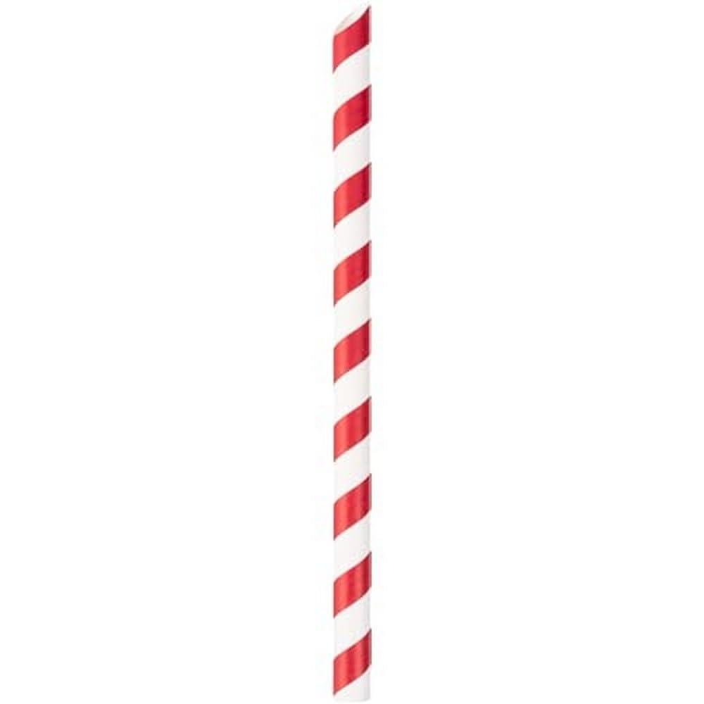 ABENA Paper Straws Pack of 100 | Individually Wrapped Disposable Straws for Drinking | The Drinking Straws Can Be Used As Milkshake Straws, Smoothie Straws, Cocktail Straws and More.