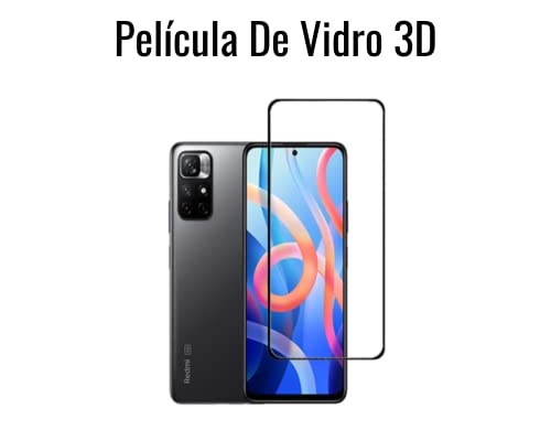 Capa capinha anti impacto aveludada para Xiaomi Redmi Note 11 Pro 5G + Película de vidro 3D Premium