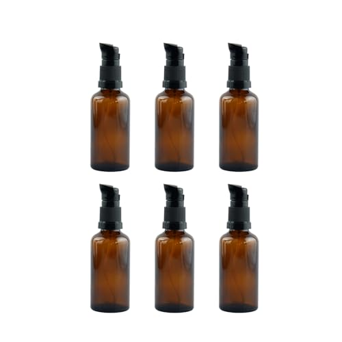 6 Stück 10 ml Leer Glasflaschen Braun, bernsteinfarbene Glas-Lotion-Flaschen, Nachfüllbar Zerstäuber Sprühflasche mit Trichte, fur Reingung, Parfüm, Kosmetiksprays, ätherische, Öle mit Sprühkopf