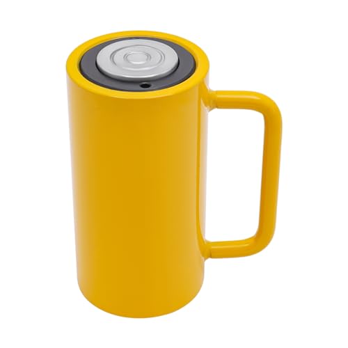 WaShaRoom,RSC-20100,Hydraulic Cylinder Jack,Hydraulic Jack,Yellow Hydraulic Jack,Yellow,Portable Hydraulic Solid Jack Inrial Lifting Jack Ram,3.31 * 6.46inch,for Electric Power,Railroad,Mining