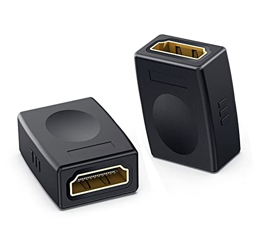 pjp electronics HDMI Joiner Coupler adapter, Hdmi Female to Female joiner Adapter 4K Supports 1080P for TV, PC, Laptop (2 Pack)