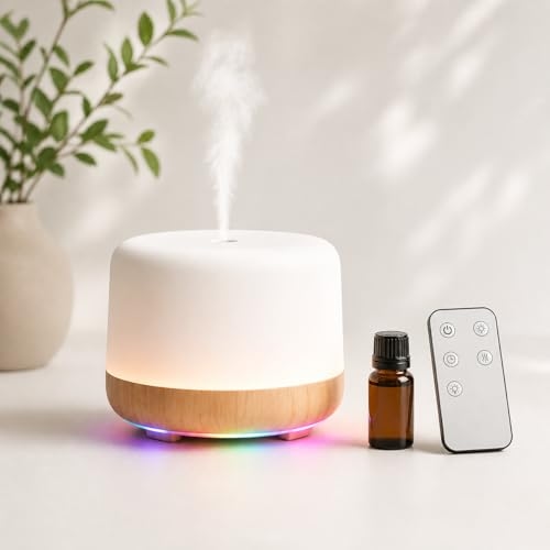 Difusor de Aroma USB Tipo-C Ultrassônico com LED Colorido, Umidificador de Ar Portátil Sil... Difusor de Aroma USB Tipo-C Ultrassônico com LED Colorido, Umidificador de Ar Portátil Sil...