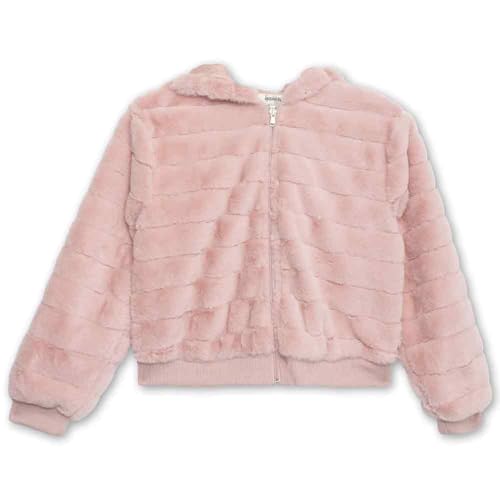 Image of Speechless Girls' Long Sleeve Boxy Faux Fur Jacket