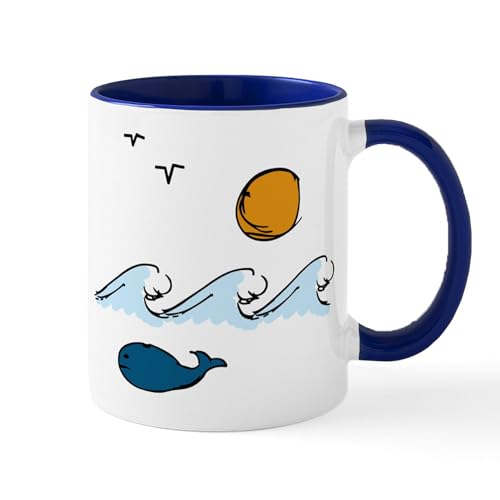 Taza de cerámica Ocean Waves de 11 oz miniatura 1