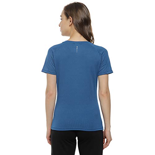 Image of PINACOLADA Solid Women Mandarin Collar Light Blue Sports Jersey