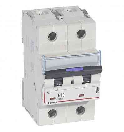 Disjoncteur DX³ 50kA - 2P 230V~ à 400V~ - 10A - courbe B - 3 modules