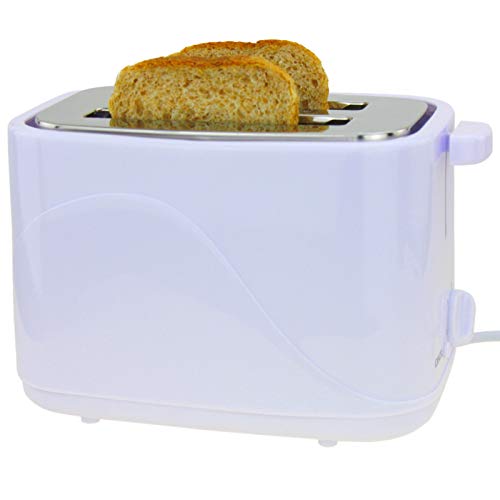 Smartweb Toaster für 2 Scheiben mit Brötchenaufsatz, Toaster 700 Watt, Doppelter Toaster, Toastautomat weiß – Bild 3