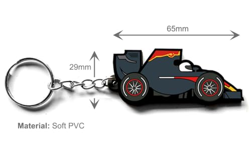 PolarAuto Racing Car Key Chain Keychain Race Team Driver Auto Motorsport Compatible with Formula One F1 Fans Men Women Gift (RB Car)