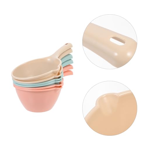 Pala multiusos cómoda y práctica de plástico resistente para tareas domésticas, pack de 6 7