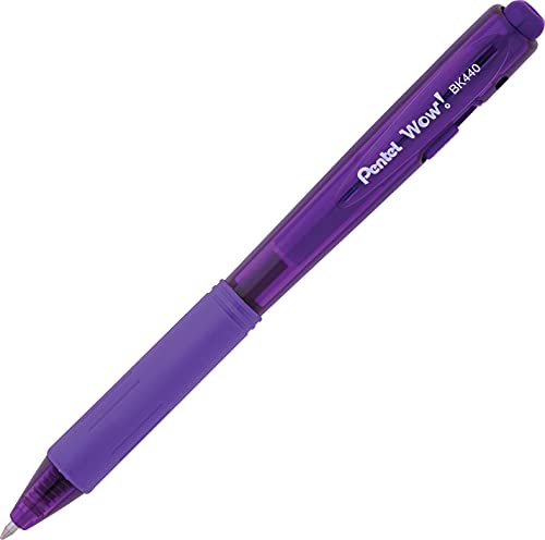Pentel Bk440Bp8M Wow! Retractable Ballpoint Pen, 1Mm, Assorted Barrel, Assorted Ink, 8/Pack #TOP5