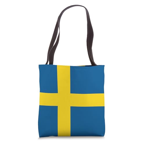 Bolso tipo tote con bandera de Suecia miniatura 1