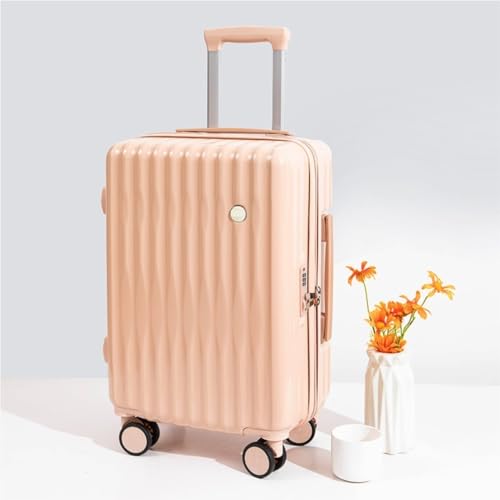 Suitcase Suitcase Thickened And Durable Password Box Zipper Trolley Suitcase Men's And Women's Suitcase Boarding Case Suitcase Tags(Pink)2