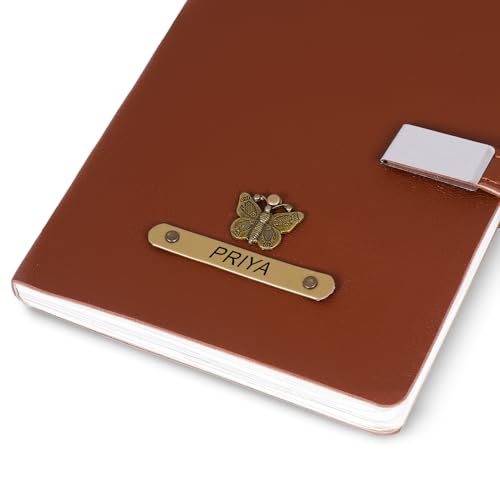 Image of ncgifts personalized diary | Personalized A5 Size Hardcover Diary with Name - Customized Notebook Daily Planner Notepad with 200 Ruled Pages for Corporate Gifting and Personal Use