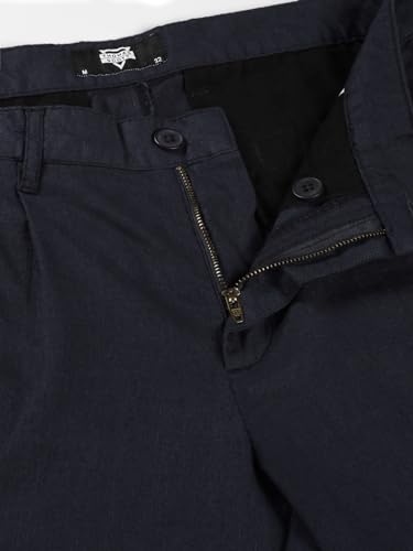 Image of Thomas Scott Men's | Solid | Breathable Fabric | 4 Pockets | Casual | Mid Rise | Regular Fit | Cotton Linen | Button Clouser | Chino Trouser | Pants