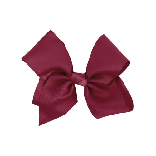 Motique Accessories Large Boutique Hair Bow, 8 Inch, Burgundy