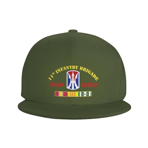 11th Infantry Brigade Vietnam Veteran Unisex Baseball Cap Adjustable Flat Brim Hat Trucker Hat3