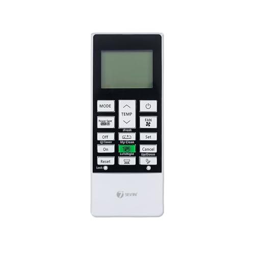 Image of 7SEVEN Compatible with Hitachi AC Remote Control Model 168G Suitable for 1 1.5 2 Ton Split and Window Inverter Air Conditioner - Match Each Key by Key Exactly with Existing AC Remote Function
