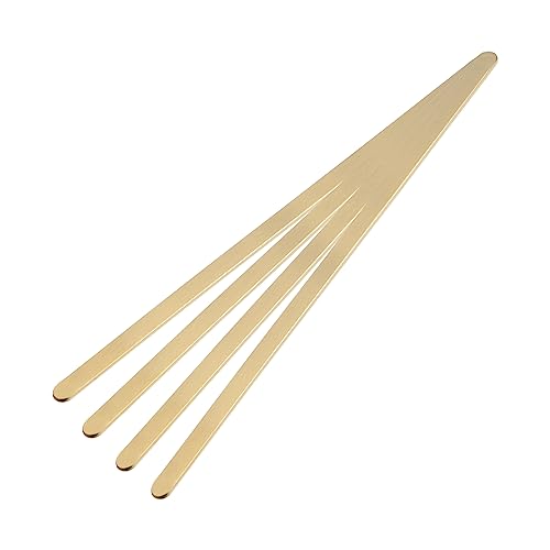 uxcell Stainless Steel Bracelet Blanks 4Pcs, Metal Stamping Blanks for DIY Jewelry Making, 1/4 x 6.2inch, Gold Brushed by uxcell - Used condition - US$11.01