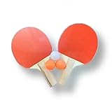 Kit 2 Raquete Para Ping Pong Tenis de Mesa Com 3 Bolas