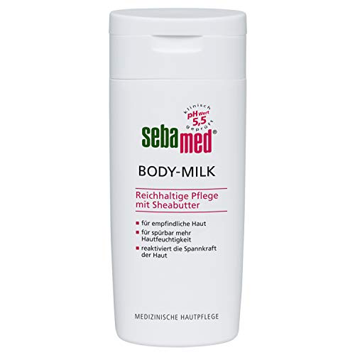 SEBAMED Bodymilk für spürbar mehr Hautfeuchtigkeit, reaktiviert die Spannkraft der Haut, 200 ml