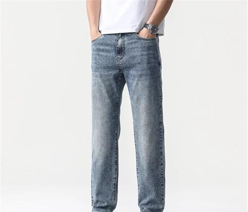 Mens Jeans Wide Leg Baggy Pants Summer Straight Loose Vintage Denim Streetwear Classic Fashion2