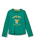 Mit luftigem Jersey TOM TAILOR Baby-Jungen Langarmshirt T-Shirt, greenlake Green, 116/122