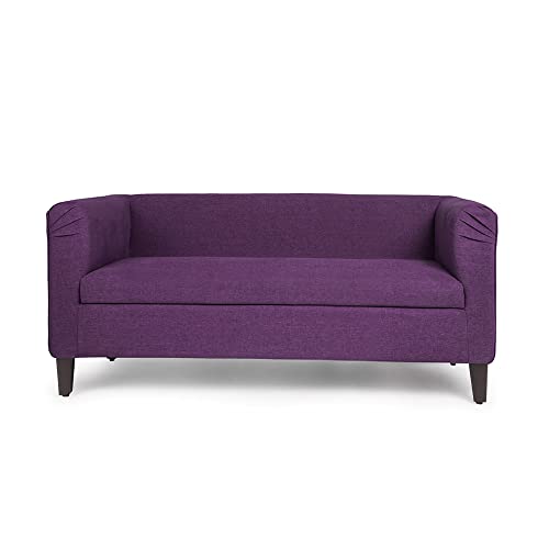 Image of Wakefit Sofa Set | 3 Year Warranty | Sofa 6 Seater, 6 Seater Sofa for Living Room, Wooden Sofa Set, Sofa Set 3+2+1 Seater - Miami(Tahoe : Grape Purple)