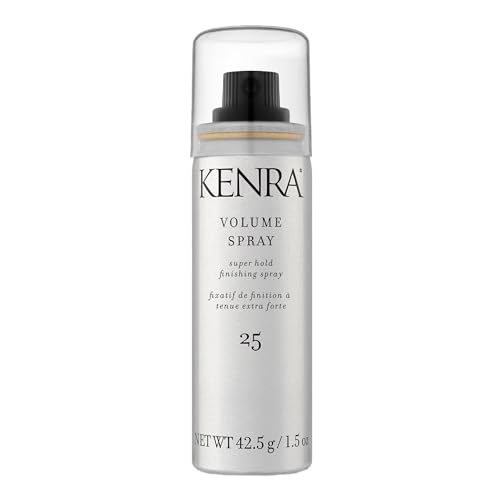 Kenra Professional Volume Spray 25 50% | Super Hold Finishing & Styling Hairspray | Flake-free & Fast-drying | Wind & Humidity Resistance | All Hair Types | Travel 1.5 oz