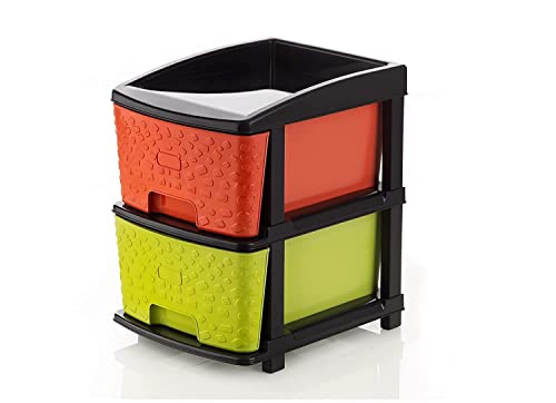 Image of Sweese 2 XL Multipurpose Drawer Plastic Modular Chest Storage Organizer Home, Office, Parlor, School, Doctors, Home and Kids 2XL (Multicolor)