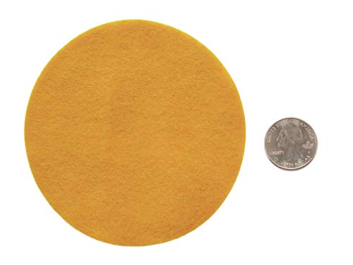 Image of Playfully Ever After Mustard Yellow Craft Felt Circles (4 Inch - 19pc)