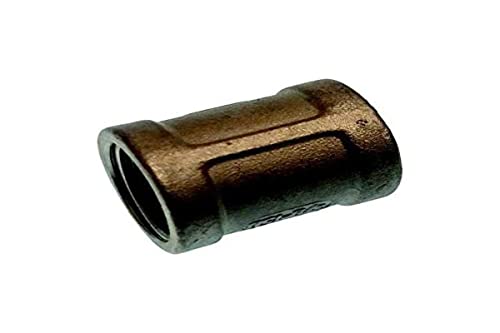 Conector Doble H-H INOX 1-1/4 manguito roscado acero para unión de tuberías