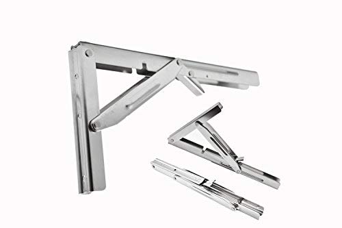 Suporte de mesa de aço inoxidável para barco Marine City – Braço de liberação curta, G: 30 cm, carga