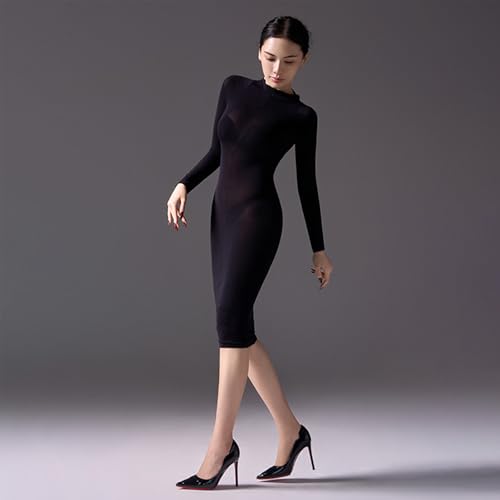 HTRUIYATY Bodystocking Damen GanzköRper Strumpfhosen Langarm Bodystocking GanzköRper Strumpfhose Bodysuit