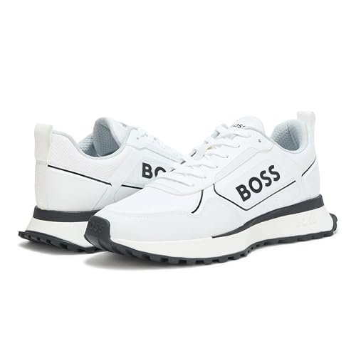 Image of BOSS Men's Big Logo Mesh Mix Lace Up Sneaker