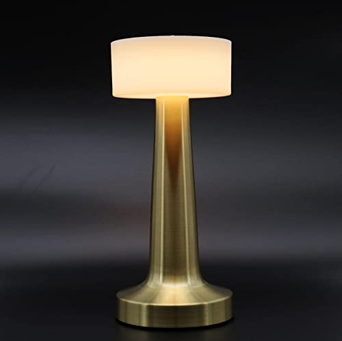 Lampes de Table Bar Portatives Sans Fil,LED 3W 3000K Couleur Chaude Lampe de lecture,Rechargeable à Intensité Variable avec Touch-contrôlée,pour Tables de Chevet,Table à café,Hôtels et Restaurants Cover