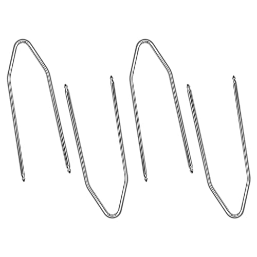 Hirificing 4PCS Radio Removal Pry Tool Kit, V-Shaped Stainless Steel Scratch Auto Interior Disassembly and Assembly Removal Tool Set for Most Car Audio Frequency Converter (V)