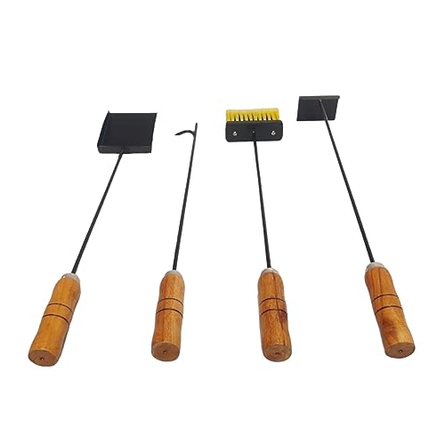 Kit Limpeza de Lareira Churrasqueira Ferramentas Organizar