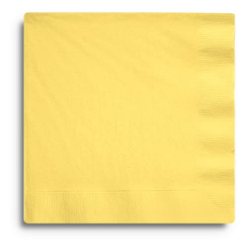 Mimosa (Light Yellow) Dinner Napkins (3-Ply)(25 Pack)