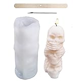 Skull Mold for Candle Making Skull Candle Mold Skull Molds for Resin Halloween Candle Molds Candle...