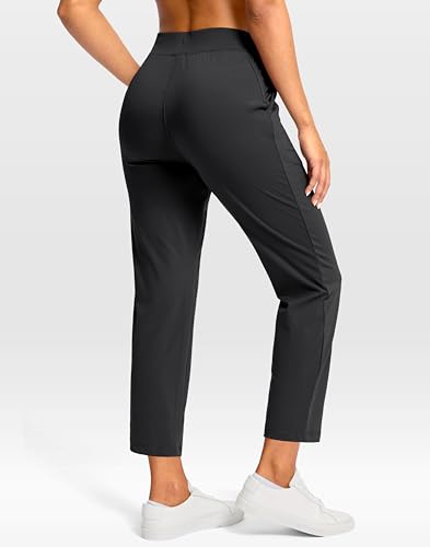 G Gradual Petite Pants for Women 24"/26" Ankle Pants 2 Pockets Stretchy 7/8 Sweatpants for Golf Travel Athletic Casual3