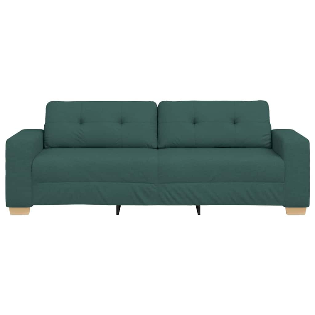 vidaXL 3-Sitzer-Sofa Dunkelgrün 220 cm Stoff | Perfekt zum Entspannen mit Freunden, Modernes Aussehen, das jeden Einrichtungsstil aufwertet,