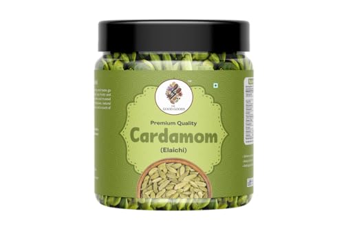 Image of THE GOOD GOODS Whole Green Cardamom (Elaichi) Authentic Flavour for Cooking, Baking & Masala Blends - Rich Aroma & Natural Freshness 100g