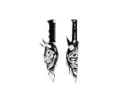 Round Tattoo Sticker Temporary Tattoos Arm Chest Waterproof Fake Tatto for Women Men Art(02)