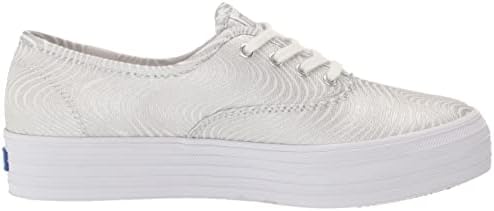Keds Women's Triple CVO Sneaker, White/Silver, 8.5 | Image 5