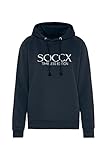 Raglanärmel SOCCX Damen Classic Kapuzensweatshirt mit Logo Print