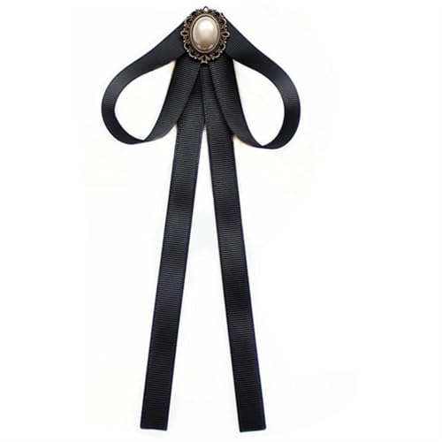 Nœud papillon femme broche de cou chic aux finitions perles et ruban haute qualité