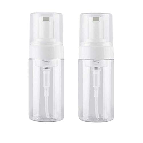 shield plus 2oz Foam Pump Bottle (2PCS) Empty Travel Foaming Dispenser for Hand Soap, Lash Cleanser, Shampoo (60ml, Clear)-picture-34
